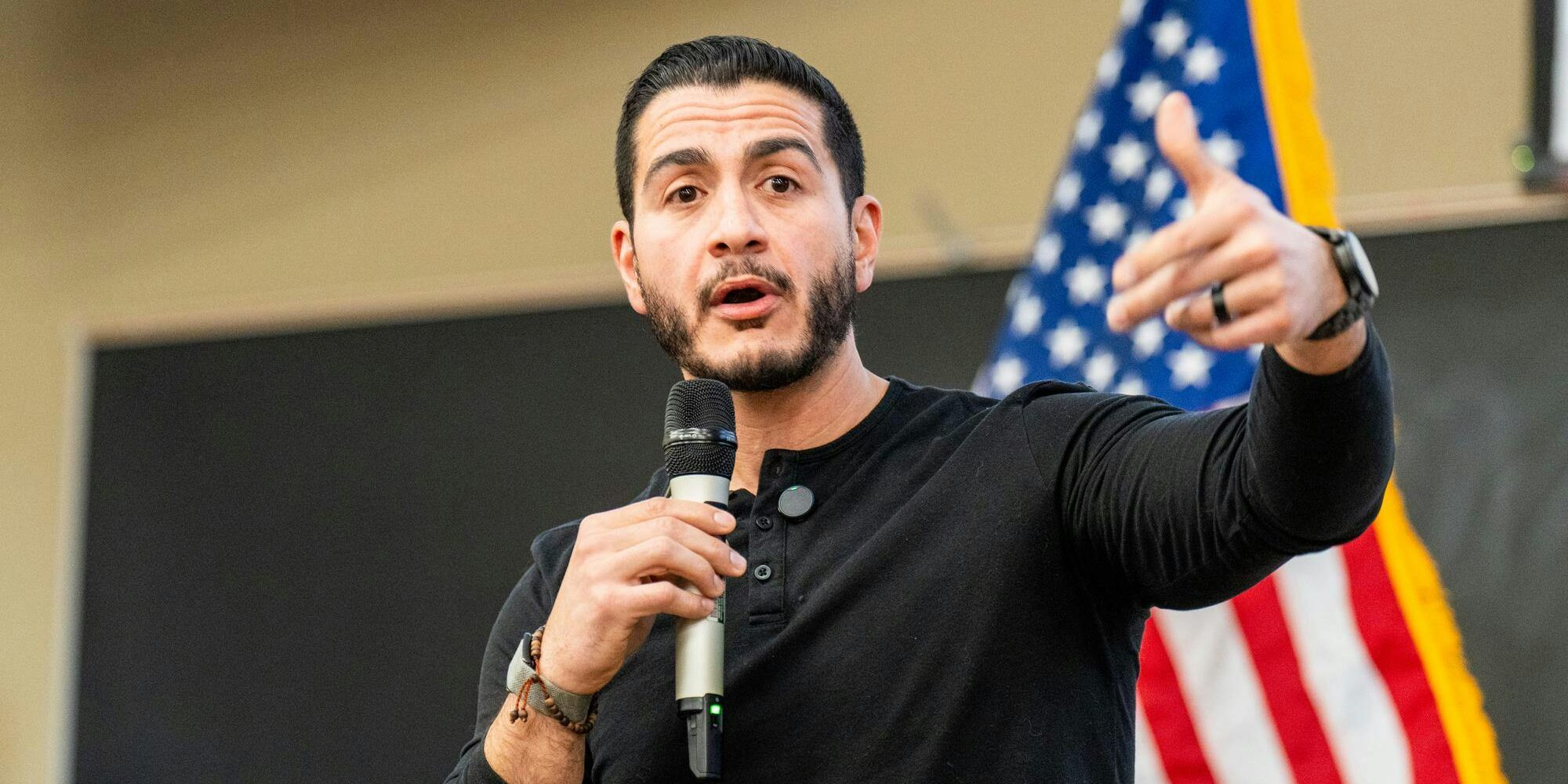 Abdul El-Sayed Challenges Rogers to Tackle Football Game